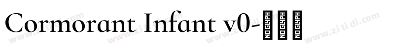 Cormorant Infant v0字体转换